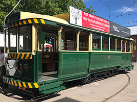 Tram number 7 after restoration was complete
